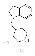 1-(4-Piperidinylmethyl)indoline dihydrochloride结构式