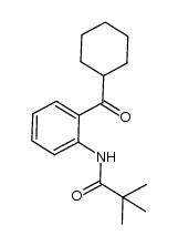 N-(2-(cyclohexanecarbonyl)phenyl)pivalamide结构式