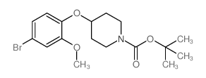 tert-butyl 4-(4-bromo-2-methoxyphenoxy)piperidine-1-carboxylate structure