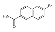 6-bromonaphthalene-2-carboxamide结构式