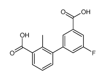 3-(3-carboxy-5-fluorophenyl)-2-methylbenzoic acid Structure