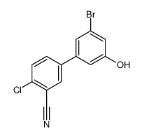 5-(3-bromo-5-hydroxyphenyl)-2-chlorobenzonitrile结构式