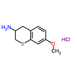 7-Methoxy-3-thiochromanamine hydrochloride (1:1) Structure