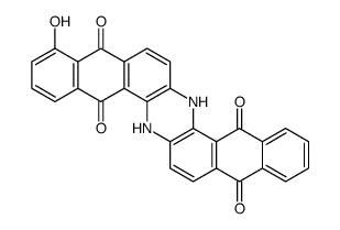 6,15-dihydrohydroxyanthrazine-5,9,14,18-tetrone Structure