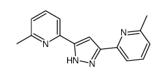 2-methyl-6-[3-(6-methylpyridin-2-yl)-1H-pyrazol-5-yl]pyridine结构式