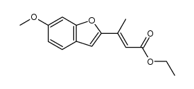 ethyl 3-(6-methoxybenzofuran-2-yl)but-2-enoate Structure