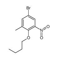 5-Bromo-2-butoxy-1-methyl-3-nitrobenzene Structure