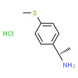 (1R)-1-(4-methylsulfanylphenyl)ethanamine:hydrochloride structure