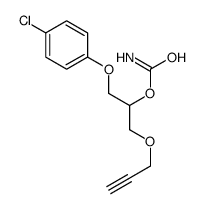 1-(4-Chlorophenoxy)-3-(2-propynyloxy)-2-propanol carbamate Structure