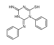 4-amino-6-anilino-1-phenyl-1,3,5-triazine-2-thione结构式