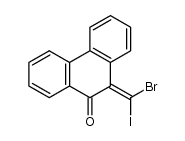 10-((Z)-bromoiodomethylidene)phenanthren-9-one结构式