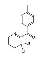 (3,3-dichloro-3,4,5,6-tetrahydropyridin-2-yl)(p-tolyl)methanone Structure