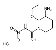 (2S,3S)-3-AMINO-2-ETHOXY-N-NITROPIPERIDINE-1-CARBOXAMIDINE HYDROCHLORIDE结构式