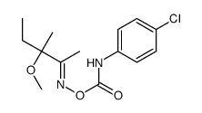 [(Z)-(3-methoxy-3-methylpentan-2-ylidene)amino] N-(4-chlorophenyl)carbamate Structure