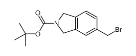 tert-butyl 5-(bromomethyl)-1,3-dihydroisoindole-2-carboxylate结构式