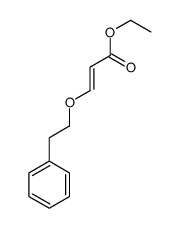 ethyl 3-(2-phenylethoxy)prop-2-enoate结构式