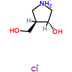 (3R,4r)-3-吡咯烷甲醇, 4-羟基盐酸盐结构式