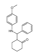 2-[1'-(N-p-methoxyphenylamino)-1'-phenyl]methylcyclohexanone Structure