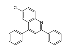 6-chloro-2,4-diphenylquinoline Structure