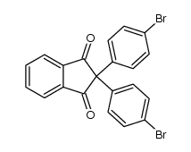 2,2-bis(4-bromophenyl)-1H-indene-1,3(2H)-dione Structure