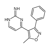 4-(5-methyl-3-phenyl-1,2-oxazol-4-yl)pyrimidin-2-amine结构式