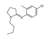 1-butyl-N-(4-chloro-2-methylphenyl)pyrrolidin-2-imine Structure