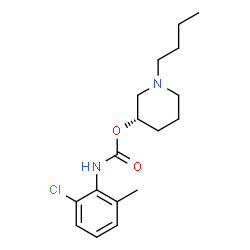 (-)-N-(2-Chloro-6-methylphenyl)carbamic acid (3S)-1-butyl-3-piperidyl ester picture