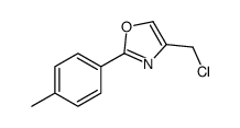 4-(chloromethyl)-2-(4-methylphenyl)-1,3-oxazole Structure