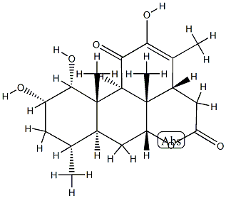 1α,2α,12-Trihydroxypicras-12-ene-11,16-dione Structure