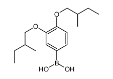 3,4-bis-(2-Methylbutyloxy)benzeneboronic acid Structure