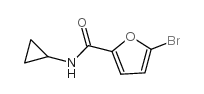 5-bromo-N-cyclopropylfuran-2-carboxamide structure