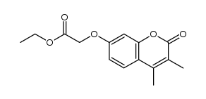 ethyl 2-[(3,4-dimethyl-2-oxo-2H-chromen-7-yl)oxy]acetate结构式