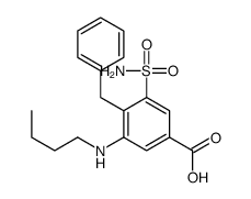 4-Benzyl-3-(butylamino)-5-sulfamoylbenzoic acid Structure