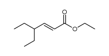 (E)-ethyl 4-ethylhex-2-enoate Structure