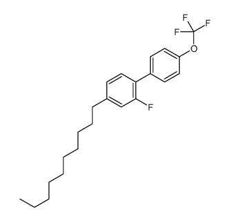 4-decyl-2-fluoro-1-[4-(trifluoromethoxy)phenyl]benzene Structure