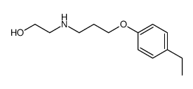 2-{[3-(4-Ethylphenoxy)propyl]amino}ethanol结构式