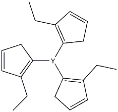 Tris(ethylcyclopentadienyl)yttrium, 97% structure