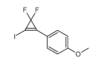 1-(3,3-difluoro-2-iodocyclopropen-1-yl)-4-methoxybenzene Structure