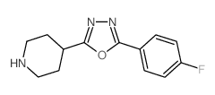 4-[5-(4-氟苯基)-1,3,4-恶二唑-2-基]哌啶图片