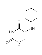 5-(cyclohexylamino)-1H-pyrimidine-2,4-dione结构式