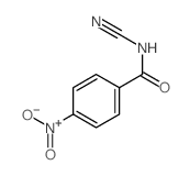 Benzamide,N-cyano-4-nitro- Structure