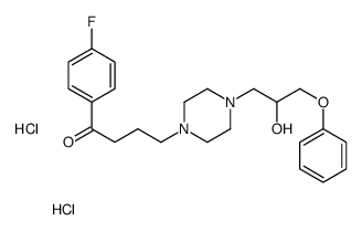 1-(4-fluorophenyl)-4-[4-(2-hydroxy-3-phenoxypropyl)piperazin-1-yl]butan-1-one,dihydrochloride Structure