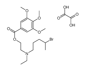 4-bromopentyl-ethyl-[2-(3,4,5-trimethoxybenzoyl)oxyethyl]azanium,2-hydroxy-2-oxoacetate Structure