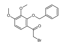 2-bromo-1-(3,4-dimethoxy-2-phenylmethoxyphenyl)ethanone结构式