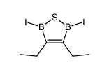 2,5-Dijod-3,4-diaethyl-1,2,5-thia-diborol-3-en结构式