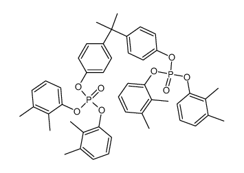 2,2-Bis[4-[bis(2,3-dimethylphenoxy)phosphinyloxy]phenyl]propane结构式