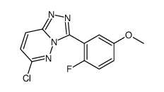 6-chloro-3-(2-fluoro-5-methoxyphenyl)-[1,2,4]triazolo[4,3-b]pyridazine Structure