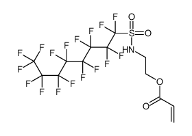 2-(1,1,2,2,3,3,4,4,5,5,6,6,7,7,8,8,8-heptadecafluorooctylsulfonylamino)ethyl prop-2-enoate Structure