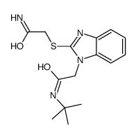 1H-Benzimidazole-1-acetamide,2-[(2-amino-2-oxoethyl)thio]-N-(1,1-dimethylethyl)-(9CI)结构式