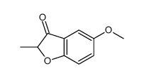 5-methoxy-2-methyl-1-benzofuran-3-one结构式